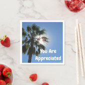 Je wordt gewaardeerd als palmboom Tropisch bedankt Servet (Insitu)