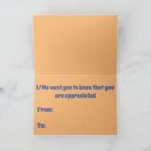 Je wordt gewaardeerd bedankkaart (Binnen)