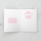 Je wordt gewaardeerd kaart (Binnen)