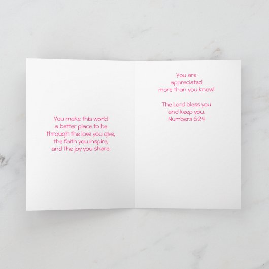 Je wordt gewaardeerd kaart (Binnen)