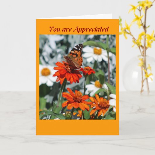 Je wordt gewaardeerd kaart (Gele Bloem)