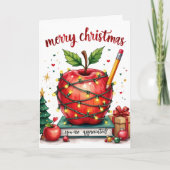 Je wordt gewaardeerd Teacher Christmas Kaart (Voorkant)