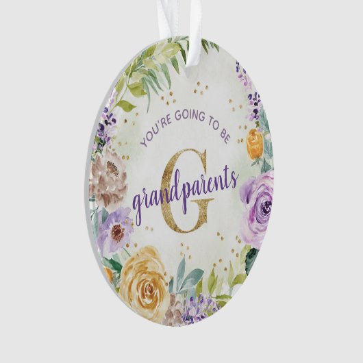 Je wordt grootouders die zwanger zijn. ornament (voorkant)