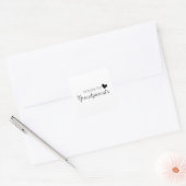 Je wordt grootouders vierkante sticker (Envelop)