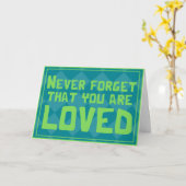 Je wordt liefdevol behandeld platonic Valentijnska Kaart (Gele Bloem)