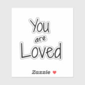 Je wordt liefdevol geciteerd sticker (Vel)