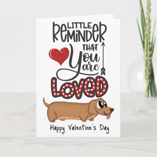 Je wordt liefgehad...Een Valentijnskaart van de ho Feestdagen Kaart (Voorkant)