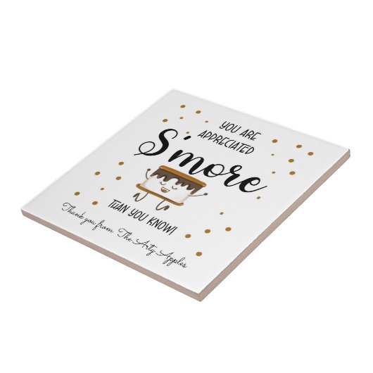 Je wordt meer gewaardeerd dan je Flessenhoop kent Tegeltje (Zijkant)