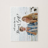 Je wordt Mijn aangepaste Bloemenmeisje-foto Legpuzzel (Verticaal)