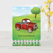 Je wordt niet ouder Grappig Man Verjaardag Kaart (Gele Bloem)