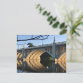 Je wordt nooit gecashed south bend Indiana Bridge Briefkaart (Staand voorkant)