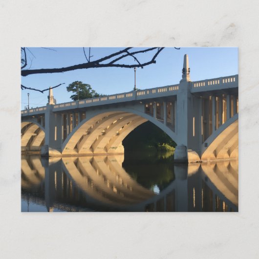 Je wordt nooit gecashed south bend Indiana Bridge Briefkaart (Voorkant)