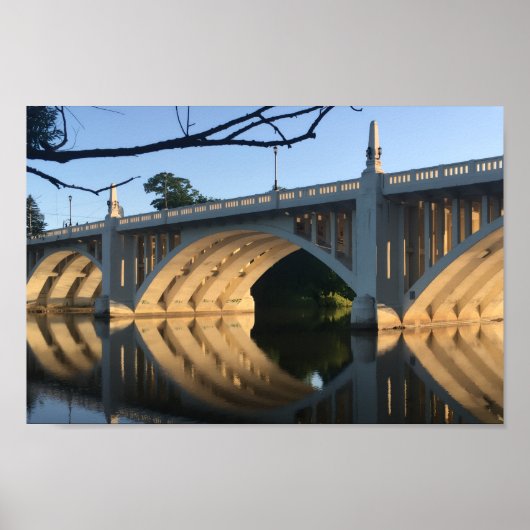 Je wordt nooit geïnd south bend Indiana Brug Poster (Voorkant)