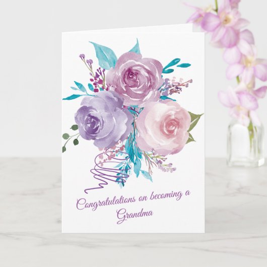 Je wordt oma kaart (Orchidee)