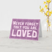 Je wordt op een platonische manier liefgehad Valen Kaart (Gele Bloem)