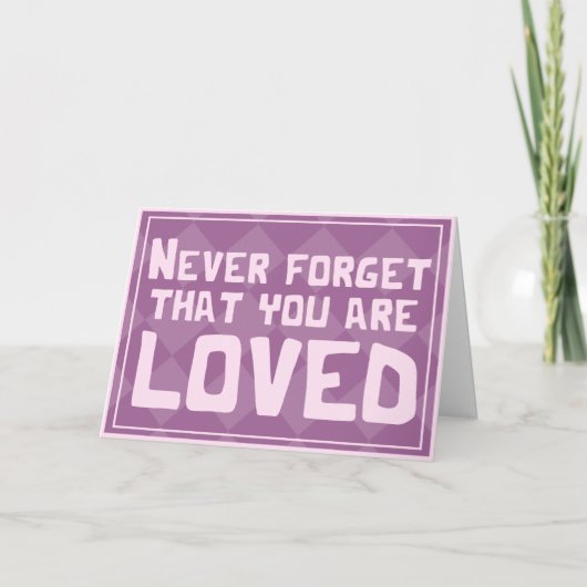 Je wordt op een platonische manier liefgehad Valen Kaart (Voorkant)