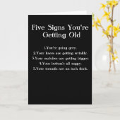 Je wordt oud kaart (Gele Bloem)