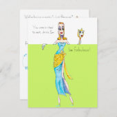 Je wordt uitgenodigd om te eten, te drinken en gew kaart (Voorkant / Achterkant)