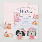 Je wordt uitgenodigd voor een pop-up van de Tea-aa Aankondiging (Voorkant / Achterkant)