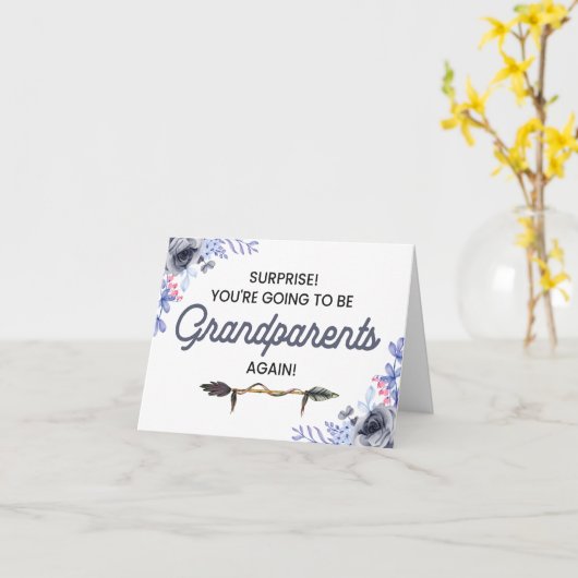 Je wordt weer grootouders. kaart (Gele Bloem)