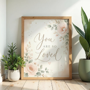 Je wordt zo bemind kinderkamer muur kunst poster