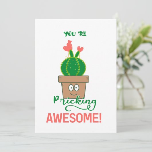 Je wrijft Geweldige! Hartelijk dank Bedankkaart (Staand voorkant)