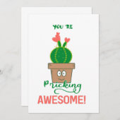 Je wrijft Geweldige! Hartelijk dank Bedankkaart (Voorkant / Achterkant)