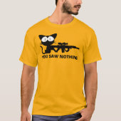 Je zag niets kat t-shirt (Voorkant)