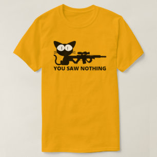 Je zag niets kat t-shirt