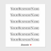 Je zakelijke Logo - Aangepast meerdere Sticker (Vel)
