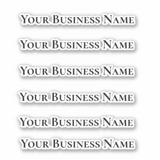 Je zakelijke Logo - Aangepast meerdere Sticker (Voorkant)