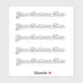 Je zakelijke Logo - Aangepast meerdere Sticker (Vel)