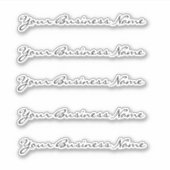 Je zakelijke Logo - Aangepast meerdere Sticker (Voorkant)