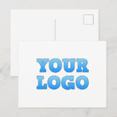 Je zakelijke Logo aangepaste Briefkaarten (Voorkant / Achterkant)