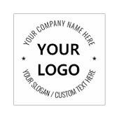 Je zakelijke Logo aangepaste tekst Aangepast bijge Rubberstempel (Afrduk)