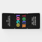 Je zakelijke Logo en tekstbanner promoveren Spandoek (Horizontaal)