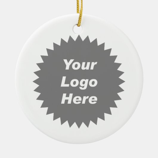 Je zakelijke logo hier keramisch ornament (Voorkant)