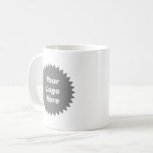 Je zakelijke logo hier koffiemok (Voorkant links)