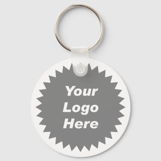Je zakelijke logo hier sleutelhanger (Voorkant)
