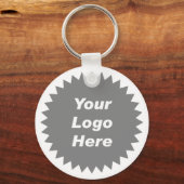 Je zakelijke logo hier sleutelhanger (Voorkant)
