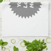 Je zakelijke logo hier theedoek (Gevouwen)
