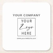 Je zakelijke Logo Kartonnen Onderzetters (Voorkant)