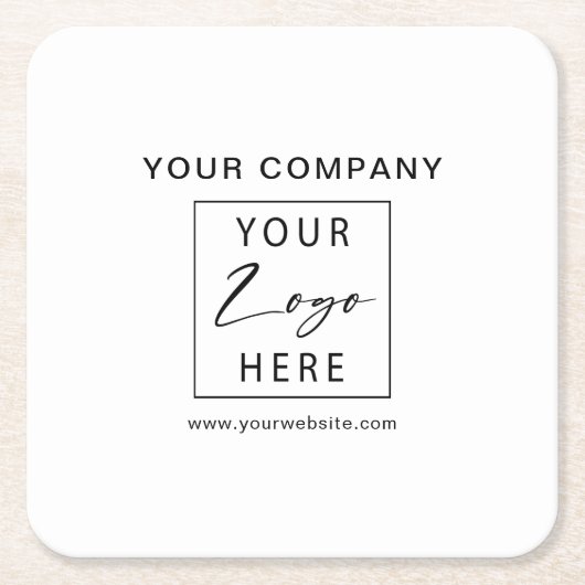 Je zakelijke Logo Kartonnen Onderzetters (Voorkant)