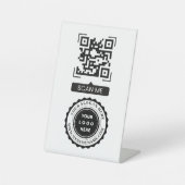 Je zakelijke Logo Reclamebord Met Voetstuk (Voorkant)