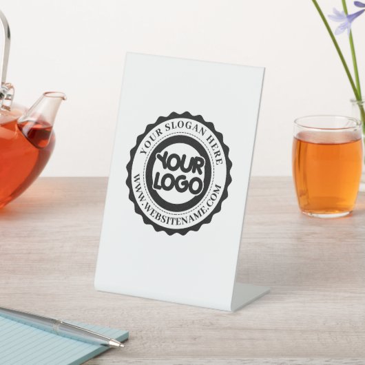 Je zakelijke Logo Reclamebord Met Voetstuk (Insitu)