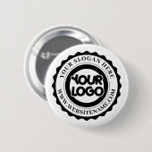Je zakelijke Logo Ronde Button 5,7 Cm (Voorkant /achterkant)