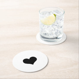 Je zakelijke Logo Ronde Kartonnen Onderzetter