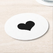 Je zakelijke Logo Ronde Kartonnen Onderzetter (Gebogen)