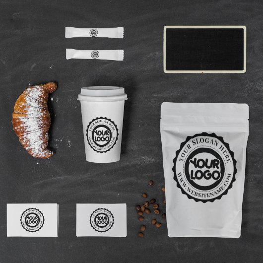 Je zakelijke Logo Ronde Sticker