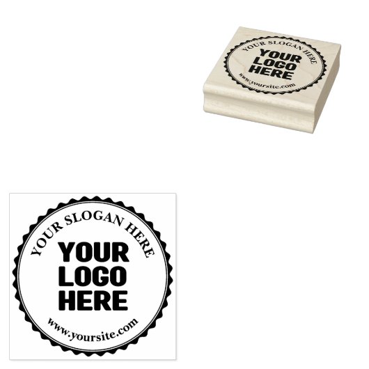 Je zakelijke Logo Rubberstempel (Gestempeld)